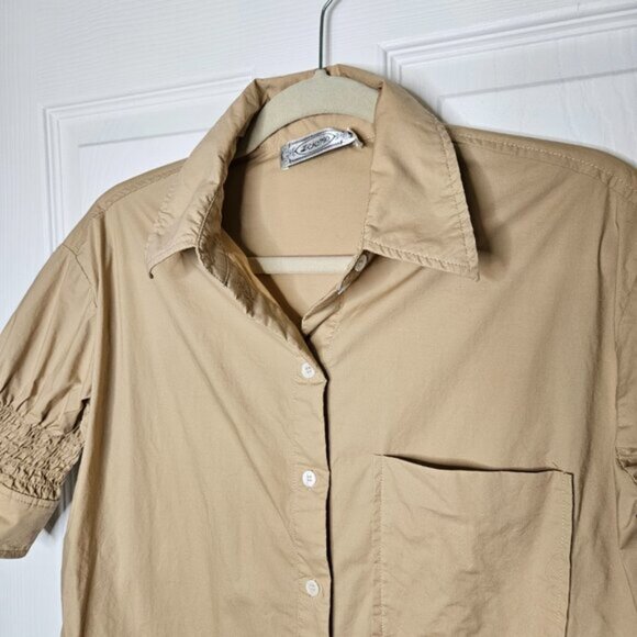 Calypso Shirt Dress in Beige small to medium - Picture 4 of 12